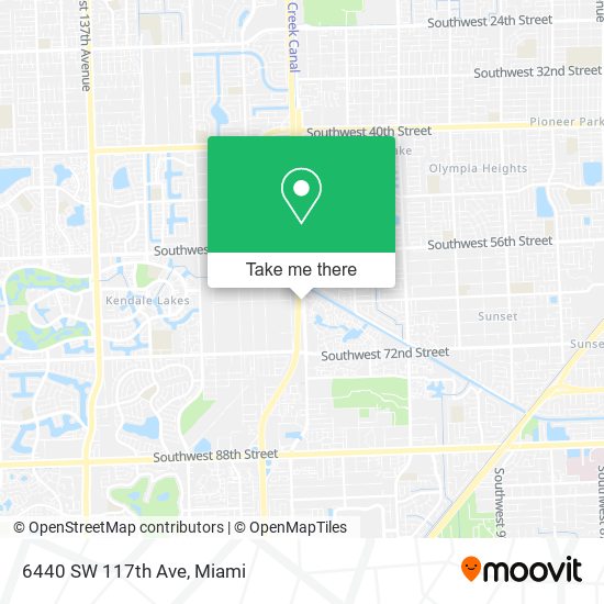 6440 SW 117th Ave map