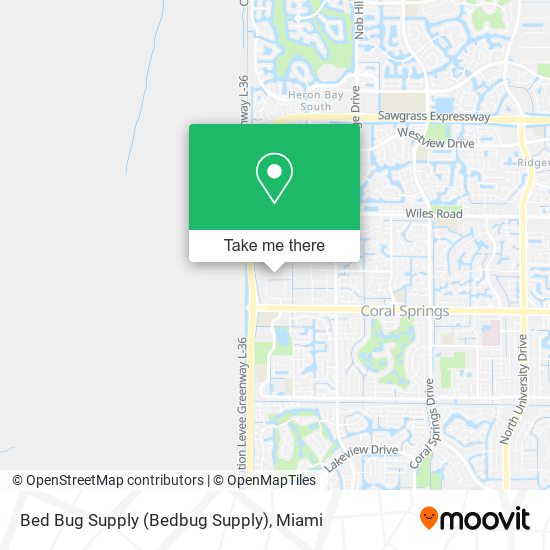 Mapa de Bed Bug Supply (Bedbug Supply)