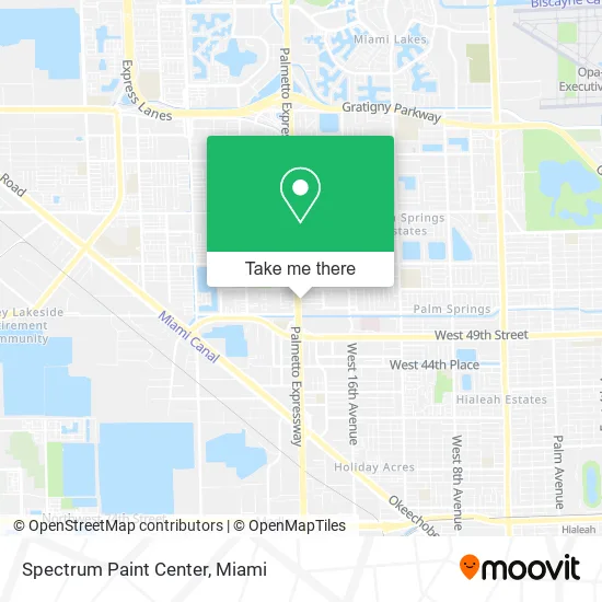 Spectrum Paint Center map
