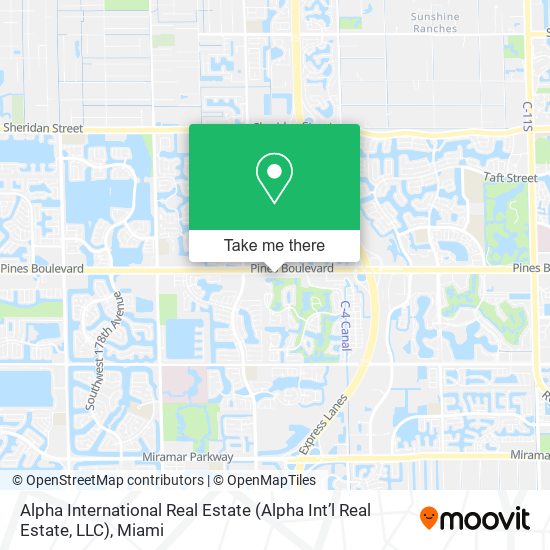 Mapa de Alpha International Real Estate (Alpha Int’l Real Estate, LLC)