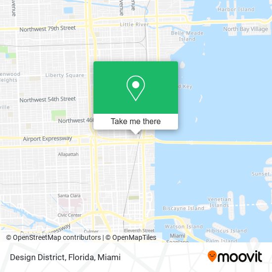 Mapa de Design District, Florida