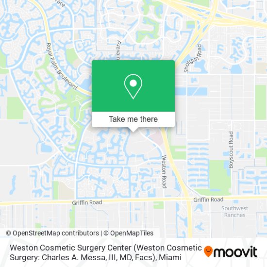 Weston Cosmetic Surgery Center (Weston Cosmetic Surgery: Charles A. Messa, III, MD, Facs) map