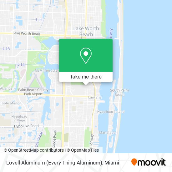 Lovell Aluminum (Every Thing Aluminum) map