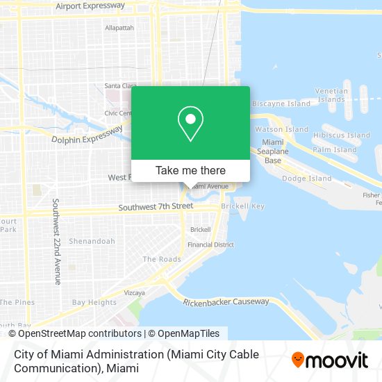 City of Miami Administration (Miami City Cable Communication) map