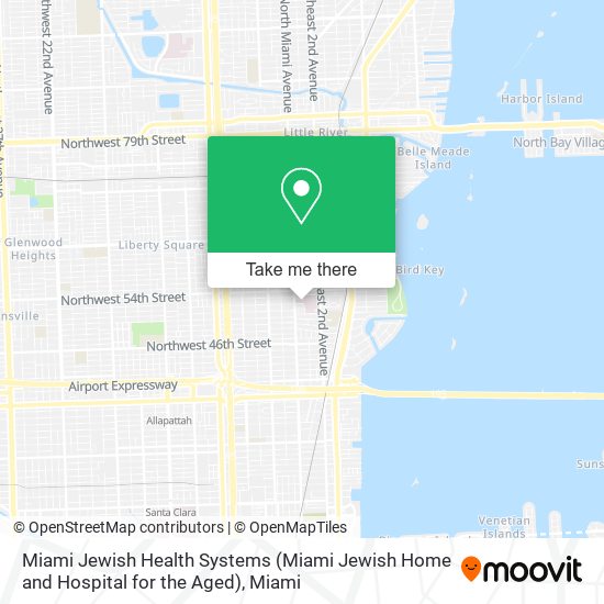 Miami Jewish Health Systems (Miami Jewish Home and Hospital for the Aged) map