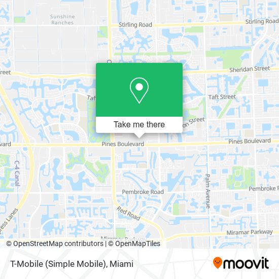 T-Mobile (Simple Mobile) map
