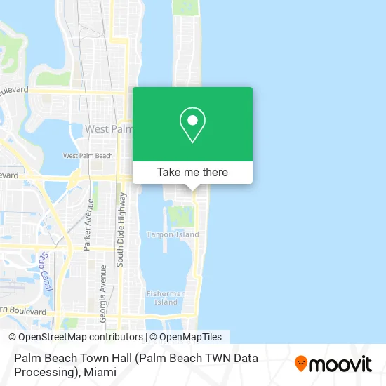 Palm Beach Town Hall (Palm Beach TWN Data Processing) map