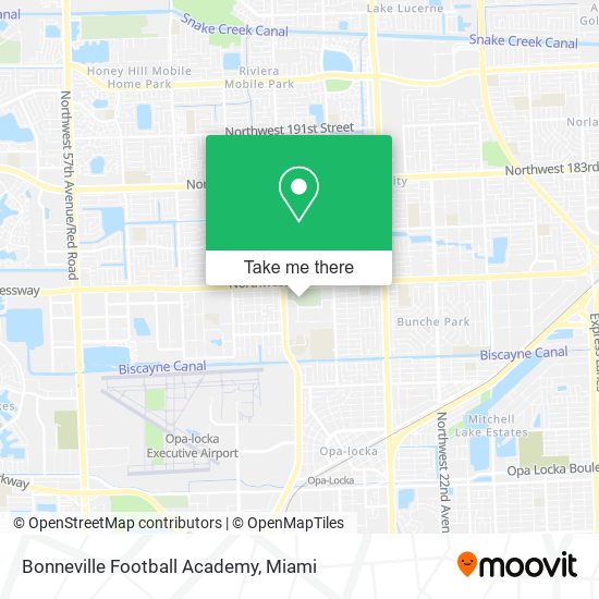 Mapa de Bonneville Football Academy