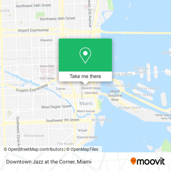 Mapa de Downtown Jazz at the Corner