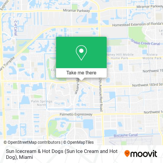 Sun Icecream & Hot Dogs (Sun Ice Cream and Hot Dog) map