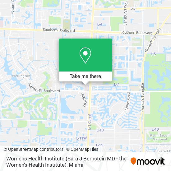 Womens Health Institute (Sara J Bernstein MD - the Women's Health Institute) map