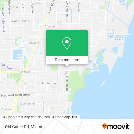 Old Cutler Rd map