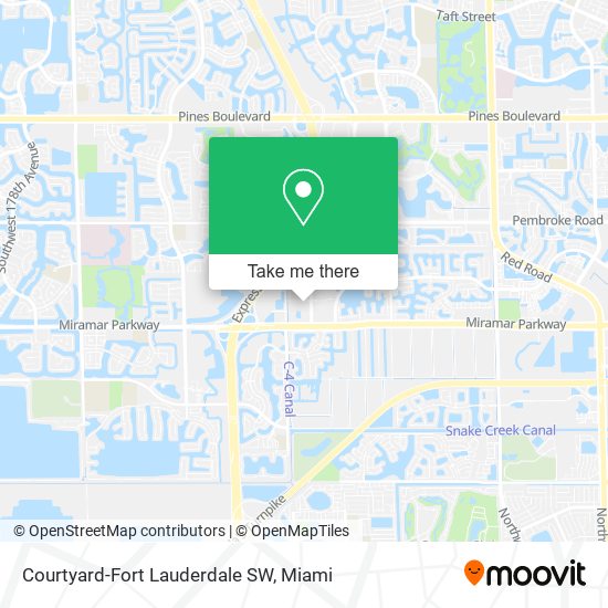 Mapa de Courtyard-Fort Lauderdale SW