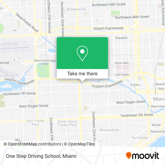 One Step Driving School map