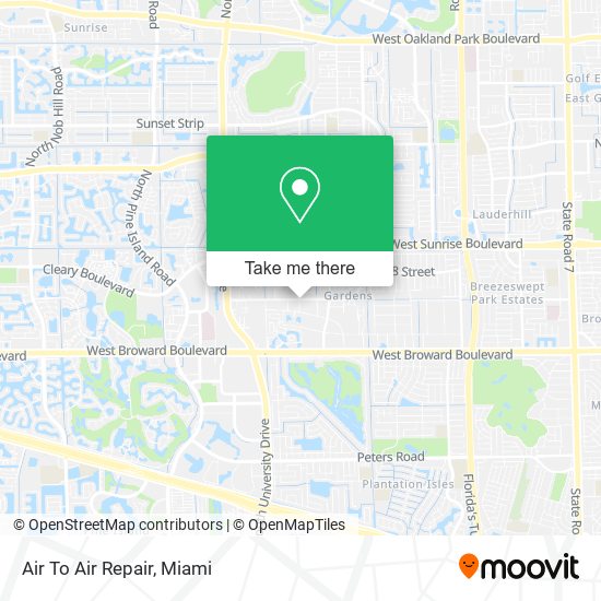 Mapa de Air To Air Repair