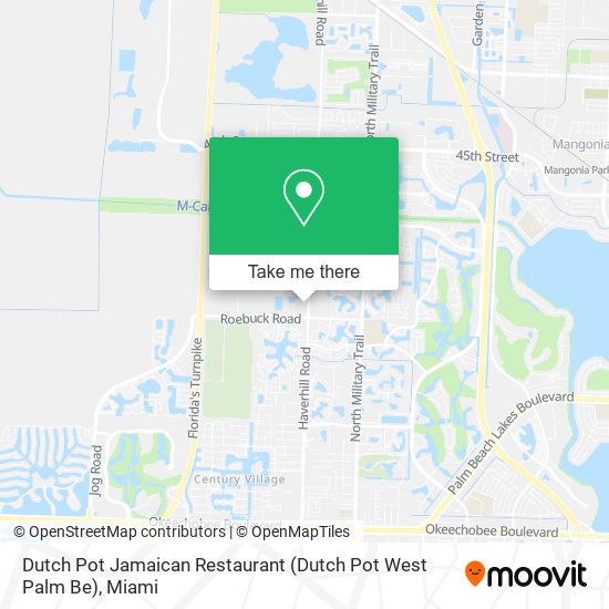 Dutch Pot Jamaican Restaurant (Dutch Pot West Palm Be) map