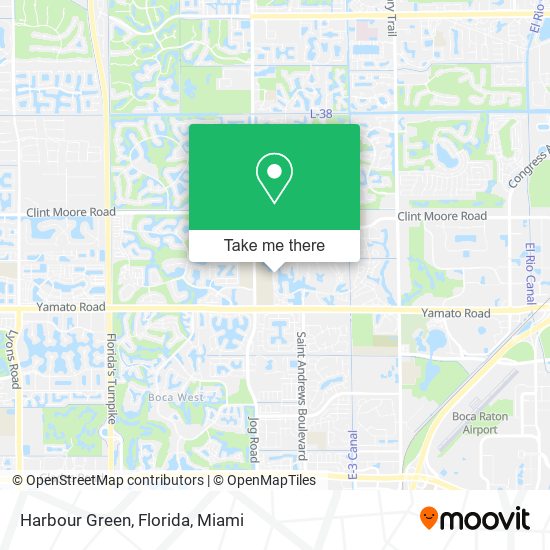 Harbour Green, Florida map