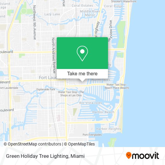 Mapa de Green Holiday Tree Lighting