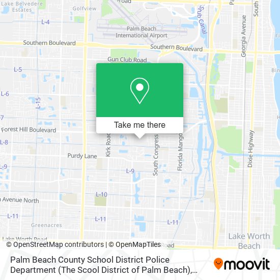 Palm Beach County School District Police Department (The Scool District of Palm Beach) map