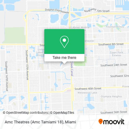 Mapa de Amc Theatres (Amc Tamiami 18)