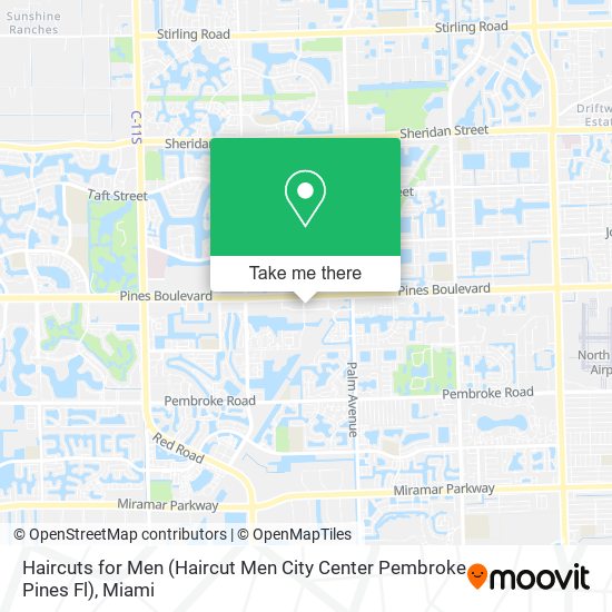 Haircuts for Men (Haircut Men City Center Pembroke Pines Fl) map