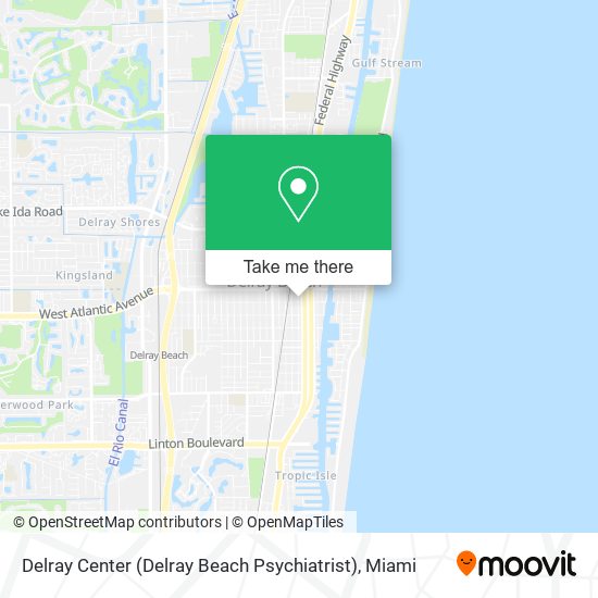 Mapa de Delray Center (Delray Beach Psychiatrist)