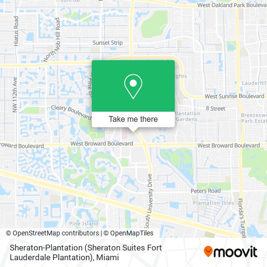 Sheraton-Plantation (Sheraton Suites Fort Lauderdale Plantation) map