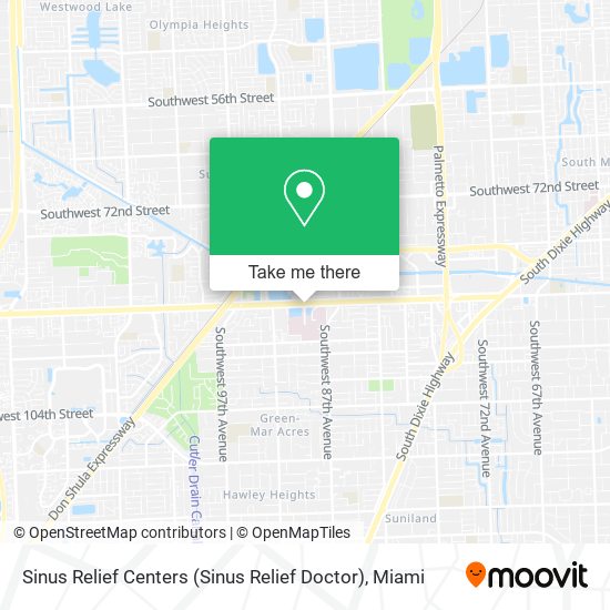 Mapa de Sinus Relief Centers (Sinus Relief Doctor)