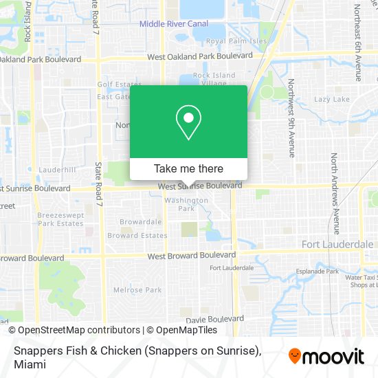 Mapa de Snappers Fish & Chicken (Snappers on Sunrise)