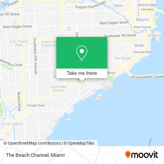 The Beach Channel map