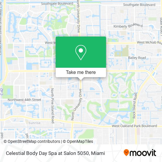 Mapa de Celestial Body Day Spa at Salon 5050