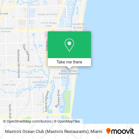 Mapa de Mastro's Ocean Club (Mastro's Restaurants)