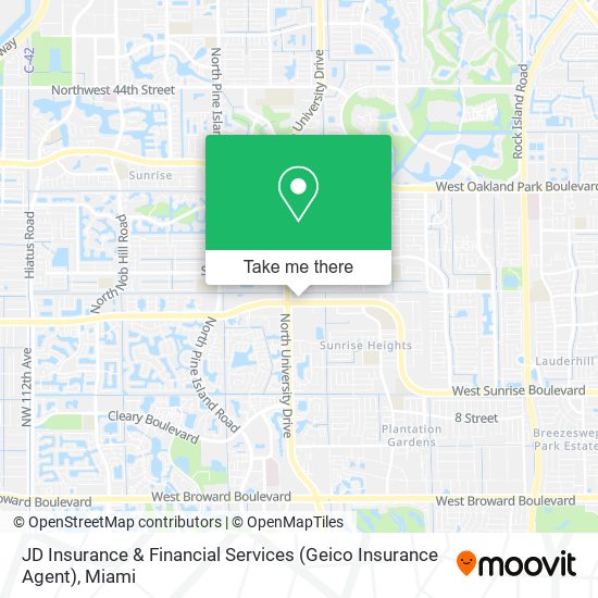 JD Insurance & Financial Services (Geico Insurance Agent) map