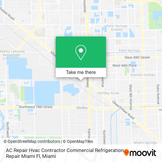 AC Repair Hvac Contractor Commercial Refrigeration Repair Miami Fl map