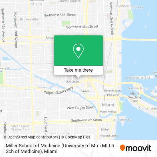 Mapa de Miller School of Medicine (University of Mmi MLLR Sch of Medicine)