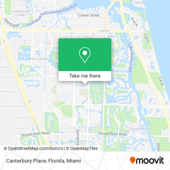 Canterbury Place, Florida map