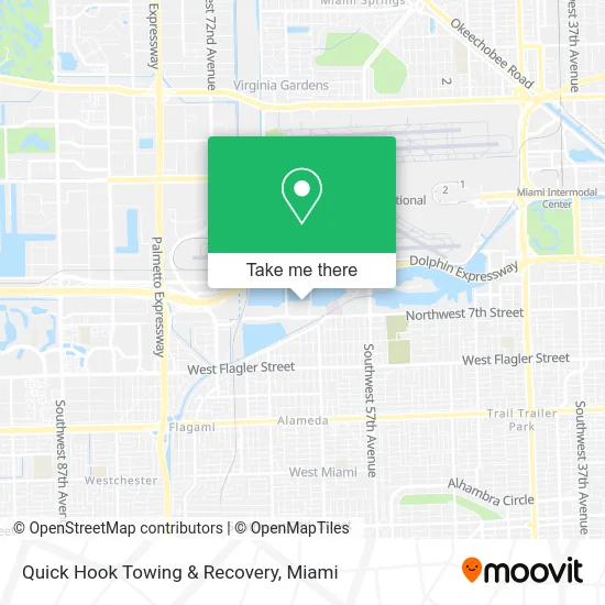 Quick Hook Towing & Recovery map