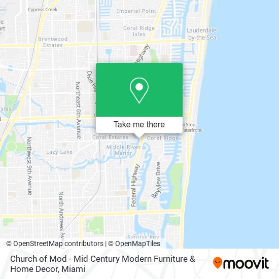 Church of Mod - Mid Century Modern Furniture & Home Decor map