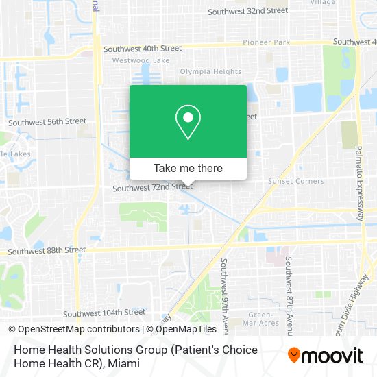 Mapa de Home Health Solutions Group (Patient's Choice Home Health CR)