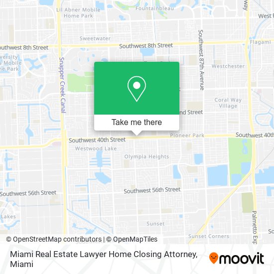 Mapa de Miami Real Estate Lawyer Home Closing Attorney