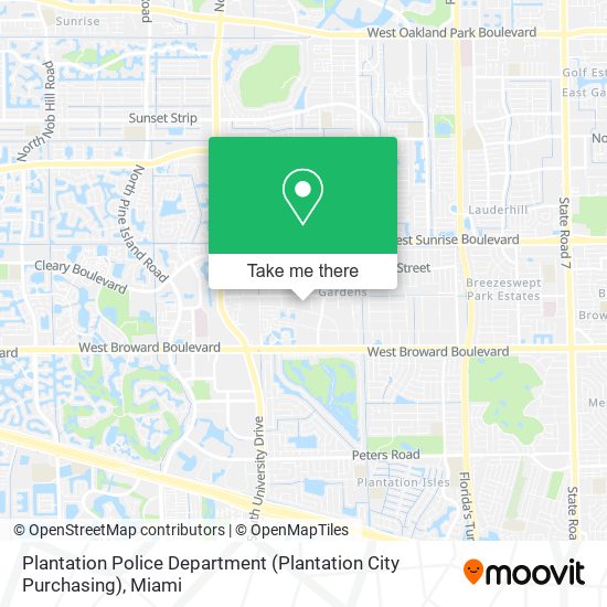 Plantation Police Department (Plantation City Purchasing) map