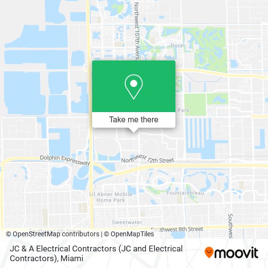 JC & A Electrical Contractors map