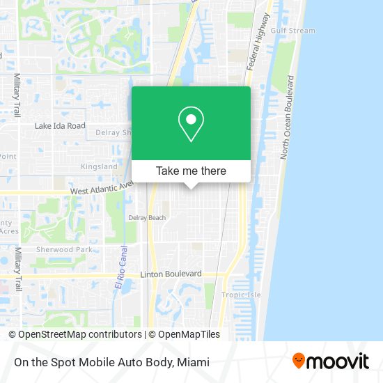 Mapa de On the Spot Mobile Auto Body