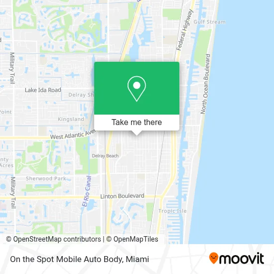 On the Spot Mobile Auto Body map