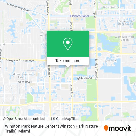 Winston Park Nature Center map