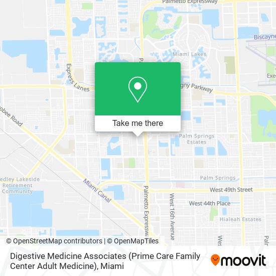 Mapa de Digestive Medicine Associates (Prime Care Family Center Adult Medicine)