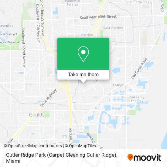 Mapa de Cutler Ridge Park (Carpet Cleaning Cutler Ridge)