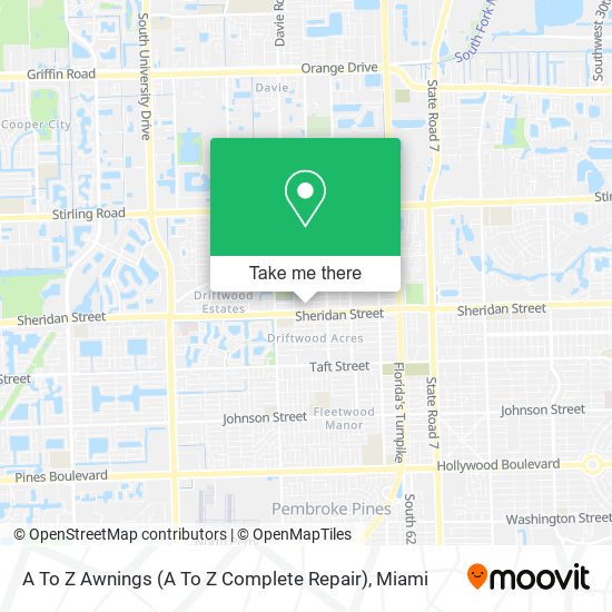A To Z Awnings (A To Z Complete Repair) map
