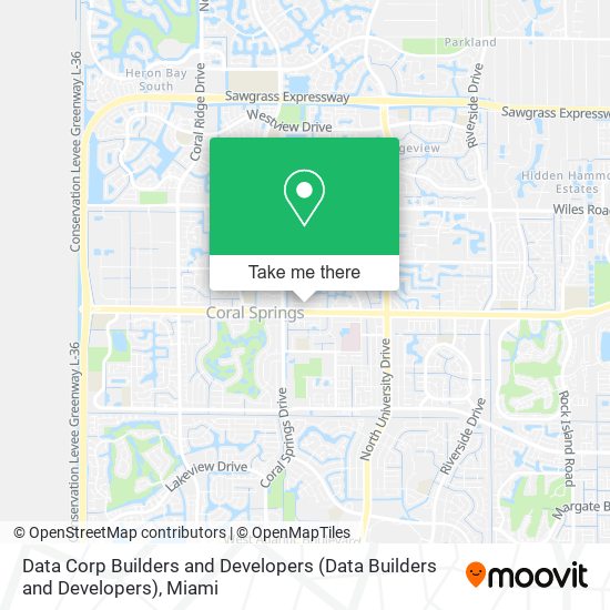 Data Corp Builders and Developers map