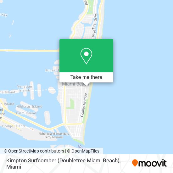 Mapa de Kimpton Surfcomber (Doubletree Miami Beach)